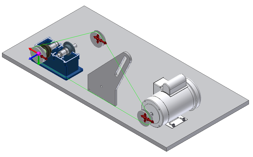 Autodesk Inventor 2008 Tanıtma ve Kullanma Kılavuzu SAYISAL GRAFİK 11. Ortada tanımlamak istediğimiz kasnak doğru yerinde değil.