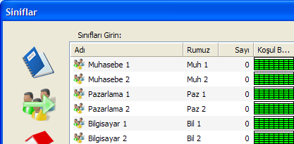 Dersliklerin Girilmesi Derslik : Okulda ders görülen fiziki ortamların adı Derslik tir. Bu ortamlar kaç tane ve nasıl biliniyor ise, o şekilde isimleri verilerek hepsi girilir.