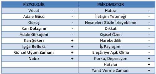 Aşırı Yorgunluk Aşırı Yorgunluk İş performansını olumsuz yönde etkileyen diğer bir faktördür.