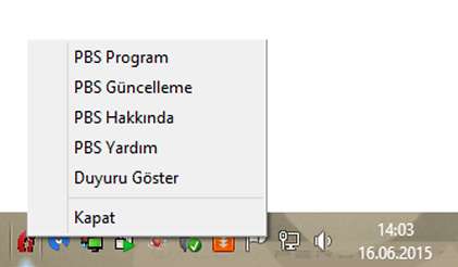 PROGRAMIN ÇALIŞTIRILMASI 1 2 Programın Yüklenmesinden Sonra Başlat menüsü veya Kurulu programlar Alanında Bu İkonlardan oluşan Kısayollar bulunur.