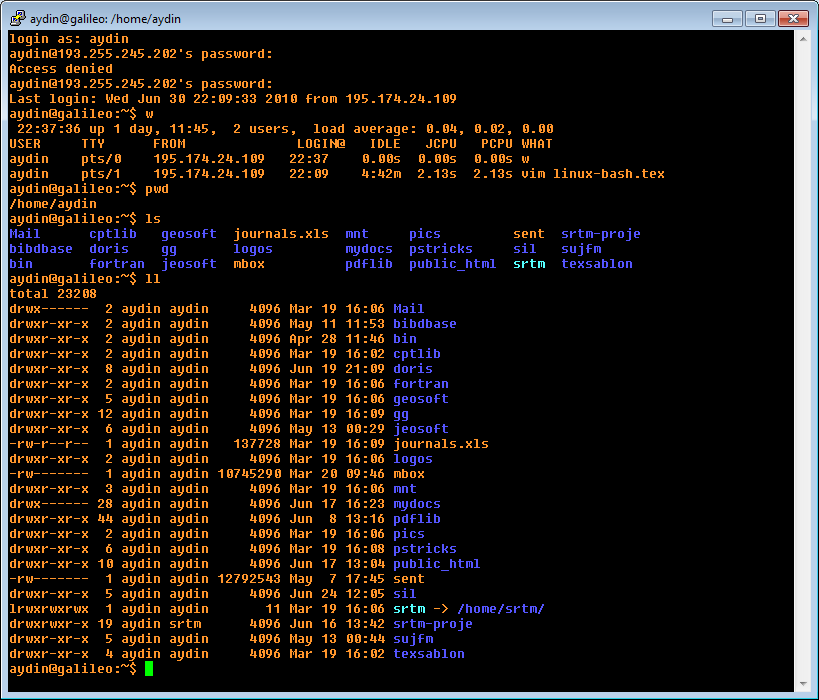 PuTTY: Giriş Temel kavramlar SSH