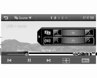 42 Harici cihazlar 2. < veya > basın. Konuşma dili Film dosyasında bir konuşma dili varsa, kullanıcı konuşma dilini seçebilir. 1. Film ekranından k üzerine basın. 2. < veya > basın. 3.