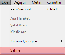 Bir animasyona sahne eklemek için; Ekle > Sahne komutunu kullanın. Sahneler arasında geçiş yapmak için; Resim 7.