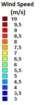 Wind Speed Map of Turkey (REPA_50 m) In particular, Marmara, Aegean and