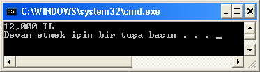 Biçimlendirme String.Format() ve ToString() Metotları İle Biçimlendirme using System; class StringFormat { public static void Main() { int a=12; string str=string.