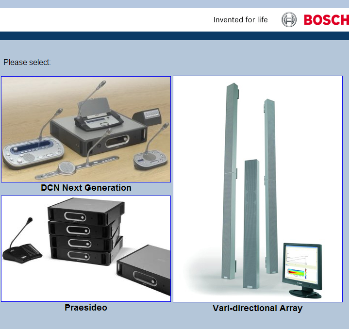VARI-Directional Array VARI sisteminin konfigüre edilmesi tr 37 Lisans sitesine erişim Kayıt sitesine doğrudan tarayıcıyla erişim için ayrıca Bosch Security Systems genel lisans web sitesi