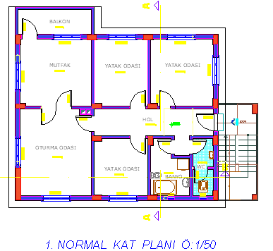 m2 ZEMĠN + 1 KAT 105 m2 ZEMĠN +