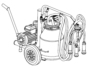 Seyyar Süt Sağma Makinaları 152312001 BS Mini X Süt Sağma Makinası Tip : BS MİNİ X Motor Gücü (kw) : 0,75 Çalışma Gerilimi : 220 V, 50 Hz, 1425 d/d Vakum P. Kap. (L/dak.) : 180 Güğüm : 30 L.