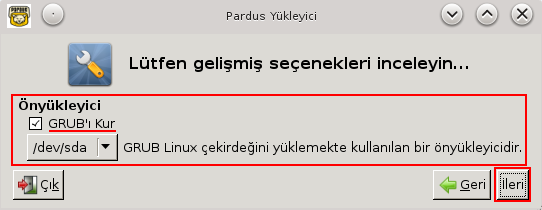 Resim 239: Kullanıcı Bilgileri Girişi "İleri" tuşuna tıklayıp devam ediyoruz.