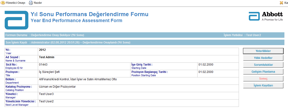 Performans Değerlendirme