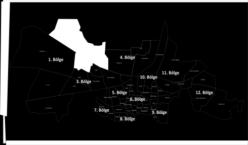 2. Bölge 50.yıl, Atatürk, Mareşal Fevzi Çakmak, Cumhuriyet Ekonomik, Sosyal ve Demografik Özellikler Nüfus: 24.836 Hanehalkı büyüklüğü: 6.2 kişi Eğitim durumu (ADNKS): %11 Okuryaz.