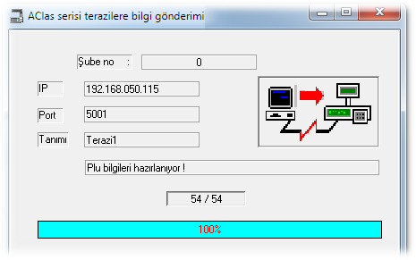 İşlem Tamamlandı mesajını alana kadar bekliyoruz.