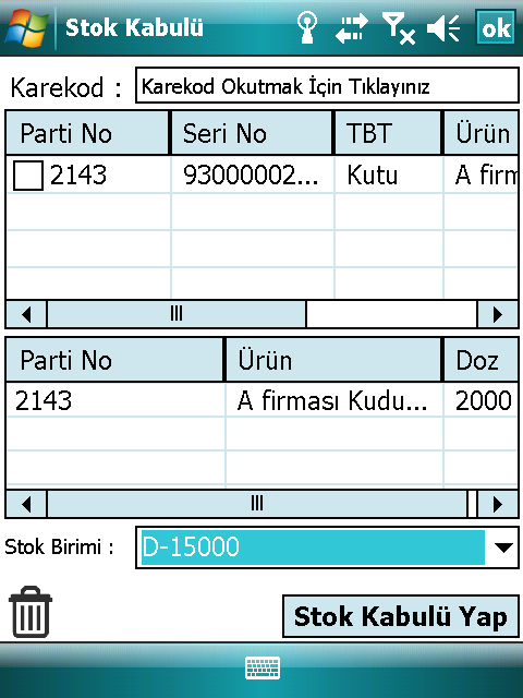 19.5. Araca Transfer Ekranı