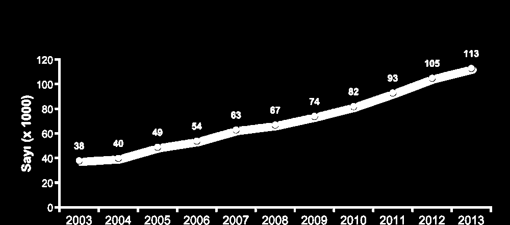 Ar-Ge ve Yeniliğe Ayrılan Kaynaklar Artıyor 0,95 0,48 2013 yılında Ar-Ge harcamalarının GSYİH ye