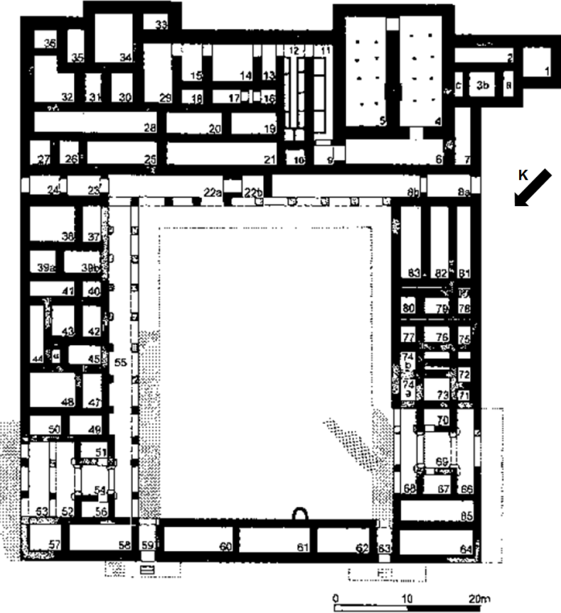 Ek 11: KuĢaklı/Šarišša daki C yapısına/tapınağa iliģkin plan. Müller-Karpe A., 2002, s.