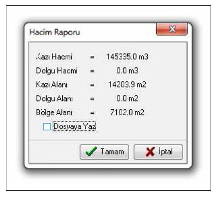 4.Kareler Ağı ile Kübaj Hesabı Netsurf/Karelaj menüsüne basıldığında ekrana sağ alttaki kutucuk çıkar. DeltaY ve DeltaX oluşturulacak karelerin kenar uzunluklarıdır ve metre birimindedir.