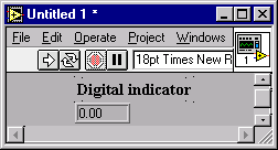 Controls = Inputs from the user = Source Terminals Indicators = Outputs to the user = Destinations Tools Palette