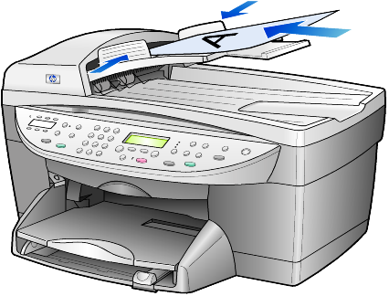 bölüm 3 orijinalleri otomatik belge besleyicisine yükleme HP OfficeJet'in, aşağıdaki kağıt türlerinde en çok 35 orijinal belge yükleyebilmenize olanak sağlayan bir otomatik belge besleyicisi (ADF)