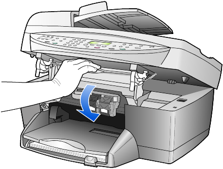 hp officejet in bakımı Baskı kafalarına zarar verebileceği için yazıcı kartuşlarını yeniden bantlamayın. 5 Yeni yazıcı kartuşunu yerine yerleştirin.