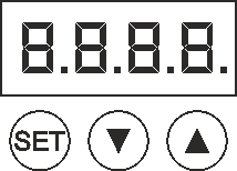 14 Programlama Cihaz kapağı açıldığında erişilen 3 adet buton ve 4 haneli 7 segment gösterge vasıtasıyla programlanabilir.