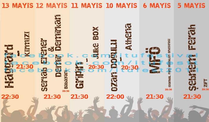 5-13 Mayıs tarihleri arasında Ayazağa Yerleşkesinde gerçekleştirilecek festival, daha önce 2003-2004 - 2005-2006 - 2009 ve 2010 yıllarında gerçekleştirilmişti.