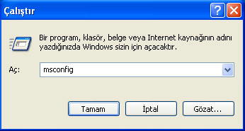 SİSTEM YAPILANDIRMA YARDIMCI PROGRAMI Sistem yapılandırma yardımcı programı bilgisayarda başlangıç ve sistemle ilgili işlemlerin yapıldığı bir penceredir.