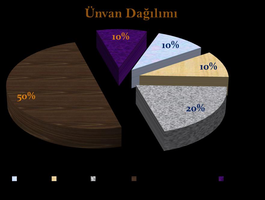 İNSAN KAYNAKLARI Başkanlığımız 2012 yılında aşağıdaki tabloda unvanlarına göre dağılımı verilen 10 personel ile görev ve sorumluluklarını yerine getirmiştir. Grafik 2.