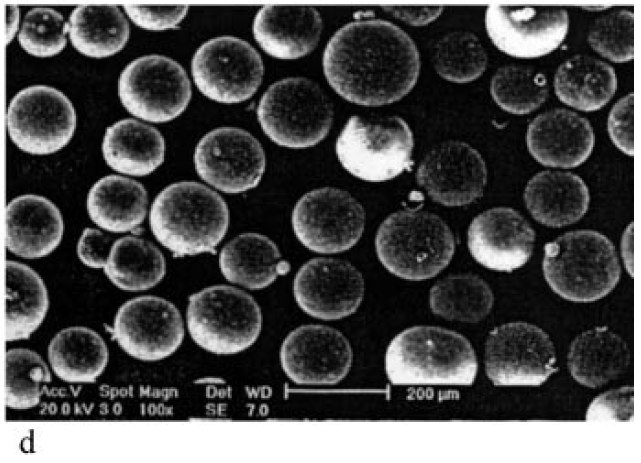 Figure 1. Structures of tyrosine and phenylalanine. Figure 2. Scanning electron micrograph of tyrosine-imprinted polymer beads. (a) Beads were prepared using 3.