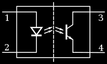 opto-isolator(is a component that transfers electrical signals between two isolated circuits by