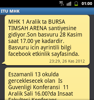 TANITIM & İLETİŞİM AKTİVİTELERİ SMS Sistemi Gerçekleşen tanıtım etkinlikleriyle üye sayısında artış görüldü ve bu durum kulüp aktivitelerinin