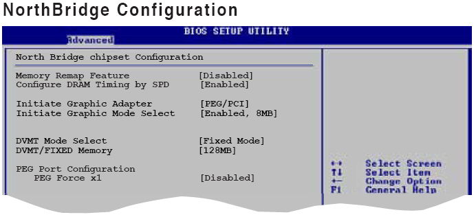 2.4.4 Chipset Bu menü gelişmiş yongaseti özelliklerini değiştirmenize izin verir. Alt menüleri görüntülemek için bir maddeyi seçerek <Enter> a basınız.