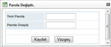 2.10.21) YENİ KULLANICI Sisteme yeni kullanıcı tanımlaması bu menüden yapılabilmektedir. KULLANICI KODU: Kullanıcının sistem girişinde gireceği kod belirlenip yazılır.