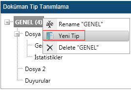 Oluşturulan bu formlar gezinme alanında yer alan Formlar menüsü altında görüntülenebilecektir.