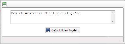 Grup Liste butonuyla gönderilen kurumları tek tek seçmek yerine kurumlar, belirli bir grup altında toplanabilir ve bu grup seçildiğinde kurumlar, gönderildiği kurum alanına topluca gelecektir.