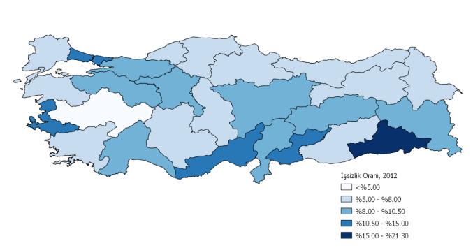 Kalitesini İyileştirmek Öncelik 3: Kaliteli İstihdamı Sağlamak TÜİK 2012 yılı verilerine göre TR62 Bölgesi, Türkiye deki aktif nüfusun ve toplam işgücünün %4,9 unu barındırmaktadır.