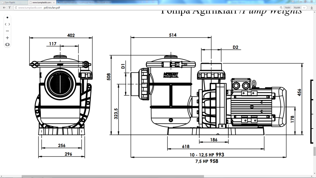 rpm SUPER TUFAN SERIES 7,5 10 12,5 HP 