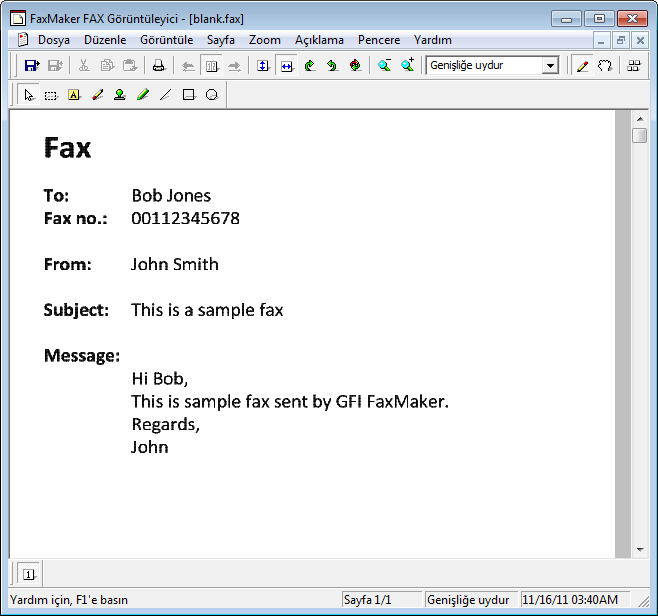5 GFI FaxMaker Faks Görüntüleyici GFI FaxMakerFaks Görüntüleyici faks dosyalarının (*.