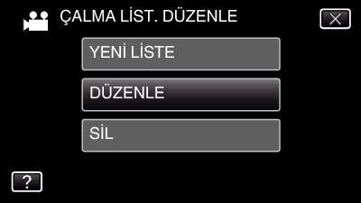 Düzenleme 7 Oynatma listesine eklemek için istenen tarihli video üzerine dokunun Oynatma Listelerinin Düzenlemesi Oluşturulan bir oynatma listesinin içeriğini değiştirebilirsiniz Bununla beraber,