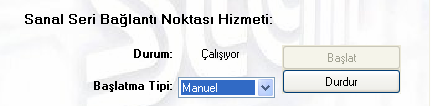 4.8.2. Sanal Seri Bağlantı Noktası Hizmetini Yapılandırma Sanal seri bağlantı noktası hizmeti varsayılan olarak devre dışı bırakılmıştır.