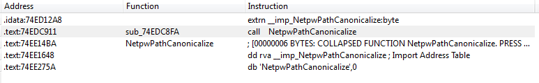 RPC Zafiyetlerinin Keşfi 5 [in] long arg_4 ); /* opcode: 0x1E, address: 0x74EDC8DE */ long sub_74edc8de ( [in][unique][string] wchar_t * arg_1, [in][string] wchar_t * arg_2, [out] long * arg_3, [in]