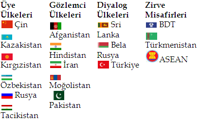 2010 yılının rakamına göre Şanghay İşbirliği Örgütü üye ülkelerin dış ticaretin toplam hacmi 3 trilyon 176 milyar dolara ulaşmıştır.