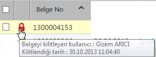 İmza ikonunun turuncu renkte olması belgenin fiziksel bir belge olduğunu dolayısıyla üzerinde ıslak imza olduğunu fakat elektronik imza olmadığını ifade eder.