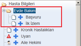 2- Doktor Poliklinik İşlemleri Başvurusu yapılan hasta Doktor Poliklinik ekranından sorgulanır ve hastanın Muayene bilgileri açılır.