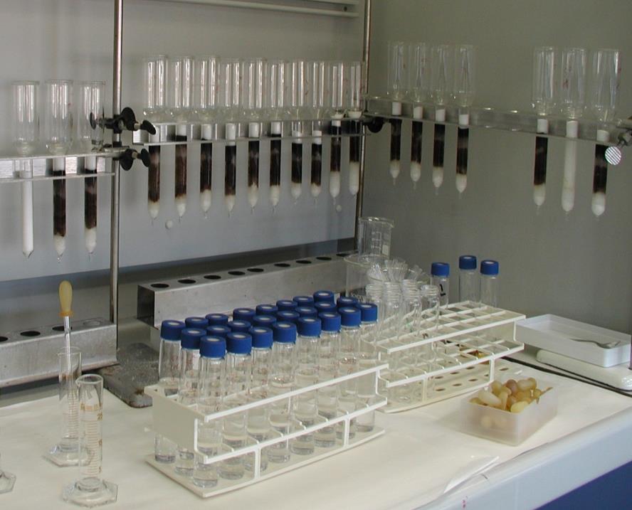 Temizleme (clean-up) tekniği asit silika kolonu Oksidasyon/sülfürik asit ve kromatografik ayrım ile yağların parçalanması hızlı (saatte 15