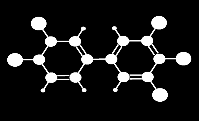PCB ler Poliklorlu bifeniller (PCB ler) iki benzen halkasından oluşan bir molekül olan bifenile bağlı 1 ile 10