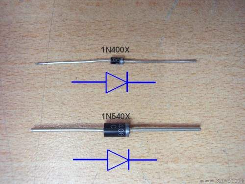 Burada elektronik devre elemanı olan diyod sayesinde AC gerilim DC olarak çeviriliyor diyodun özelliği tek yönlü çalışmasıdır çizgili tarafından - gelirse diğer taraftan çıkar + gelir ise çıkamaz