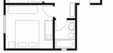 29. Yosun Sokak, No.42: Yurdagül Efe a b Şekil 4.82 : Yurdagül Efe nin evinin planı (a) ve görünüşü (b) Evleri 95 m2, iki katlı bir aile apartmanı (Şekil 4.82). Ev iki oda bir salondur.