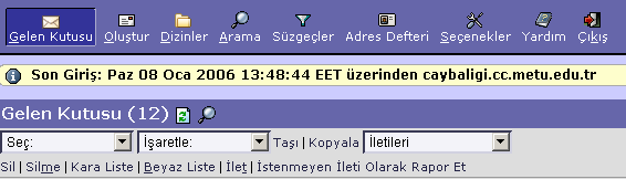 Örnek çalışma - Webmail İnsan Bilgisayar