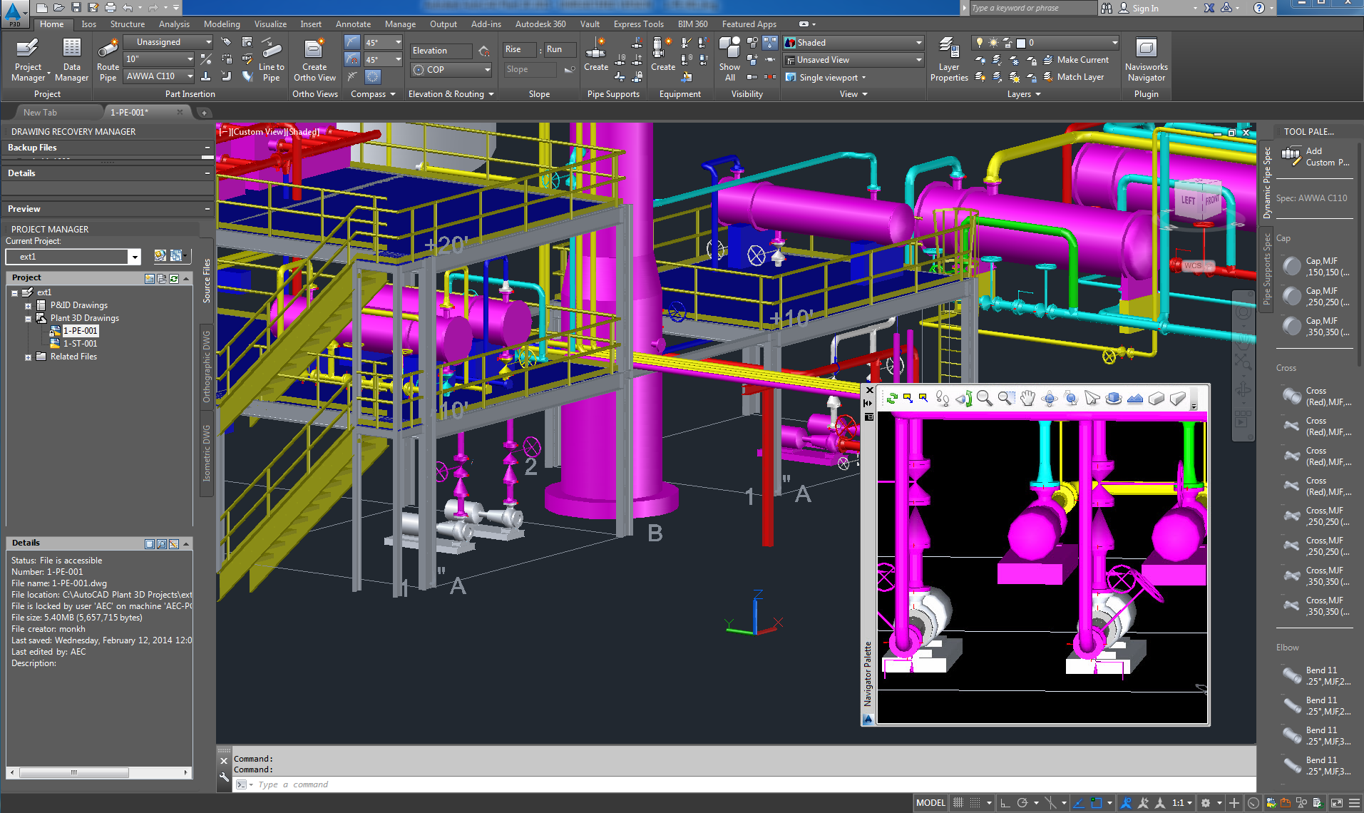 3B borulama modellerini kolayca tasarlayın AutoCAD Plant 3D yazılımı Autodesk Plant Design Suite paketlerinin Premium ve Ultimate sürümlerinde yer alır.